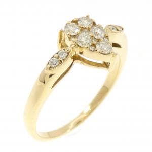 K18YG ダイヤモンド リング 0.25CT