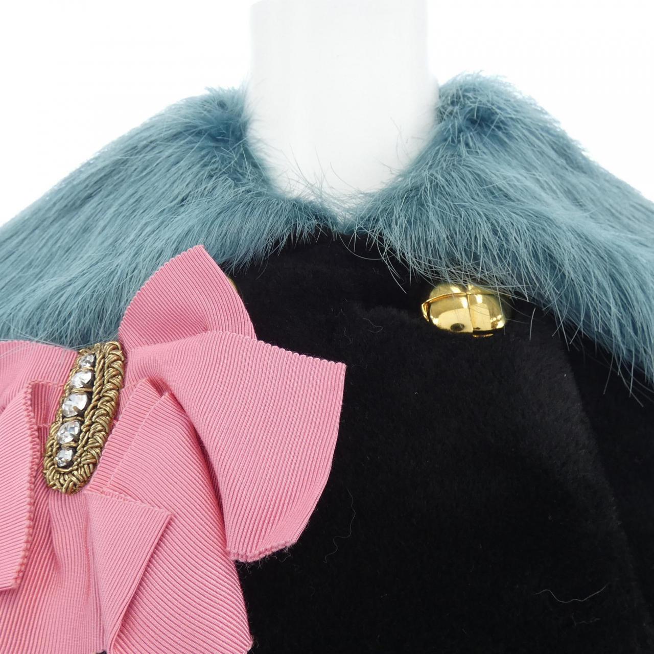 ミュウミュウ MIU MIU MPG410 1H4N ムートンコート