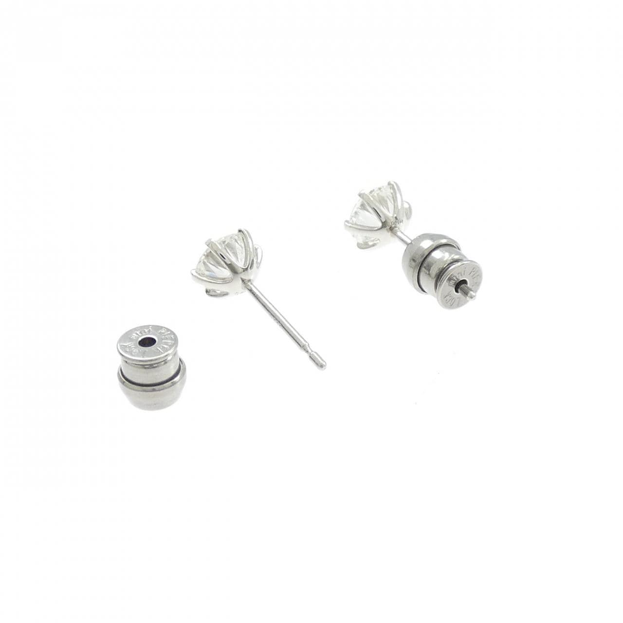 【リメイク】PT900/ST ダイヤモンド ピアス 0.506CT 0.523CT E-G SI1-2 VG