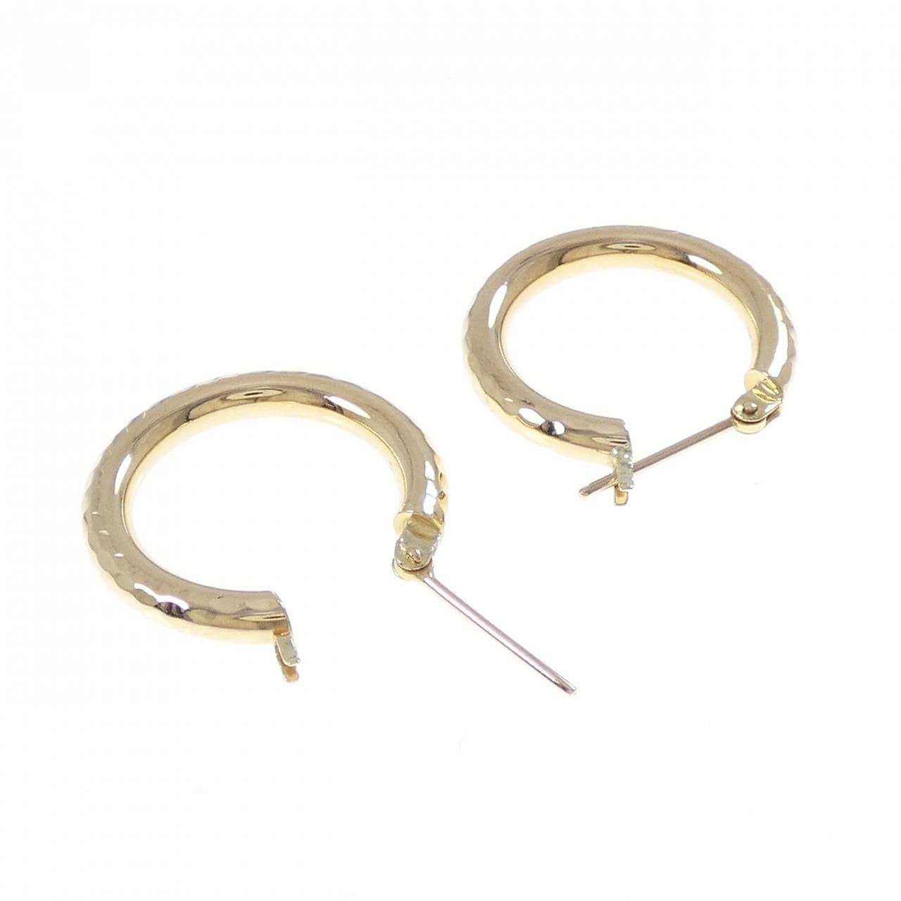 K18YG フープ ピアス