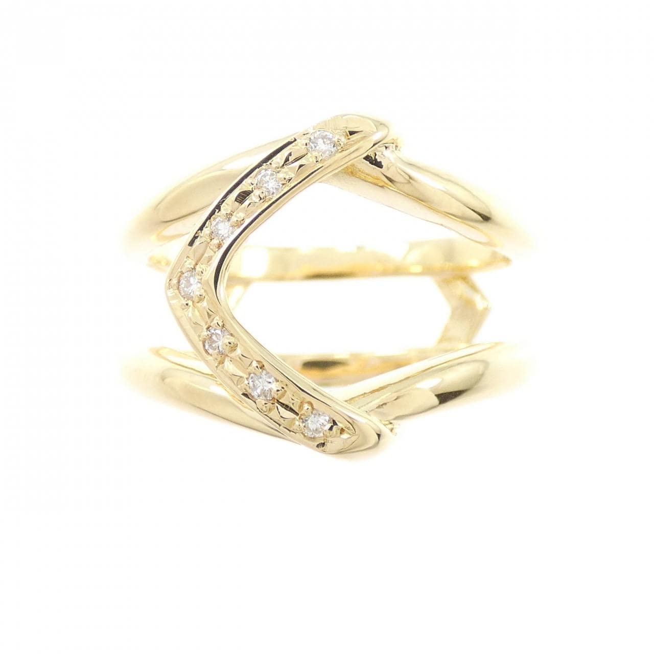 K18YG ダイヤモンド リング 0.07CT