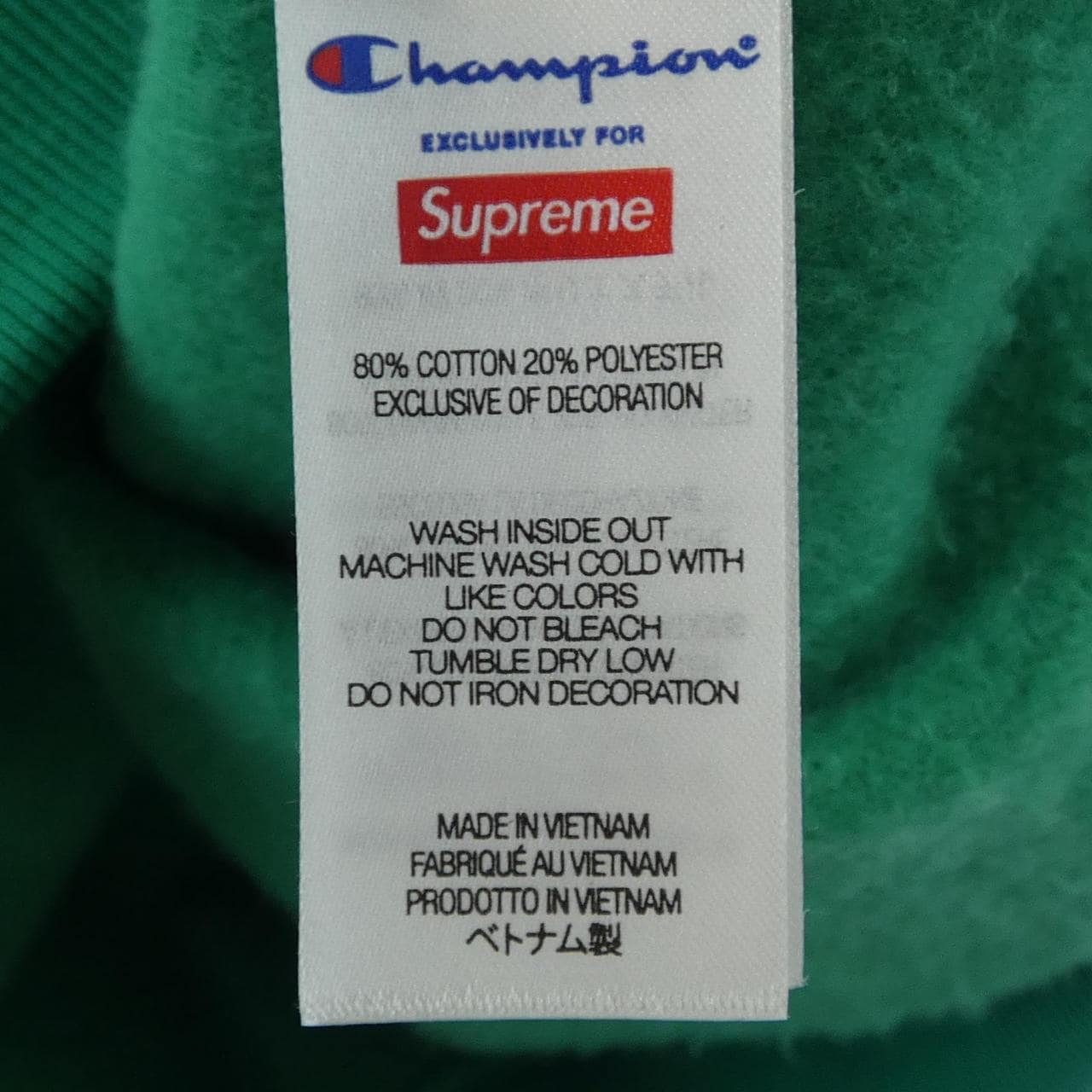 シュプリーム SUPREME CHAMPION ZIP UP HOOD パーカー