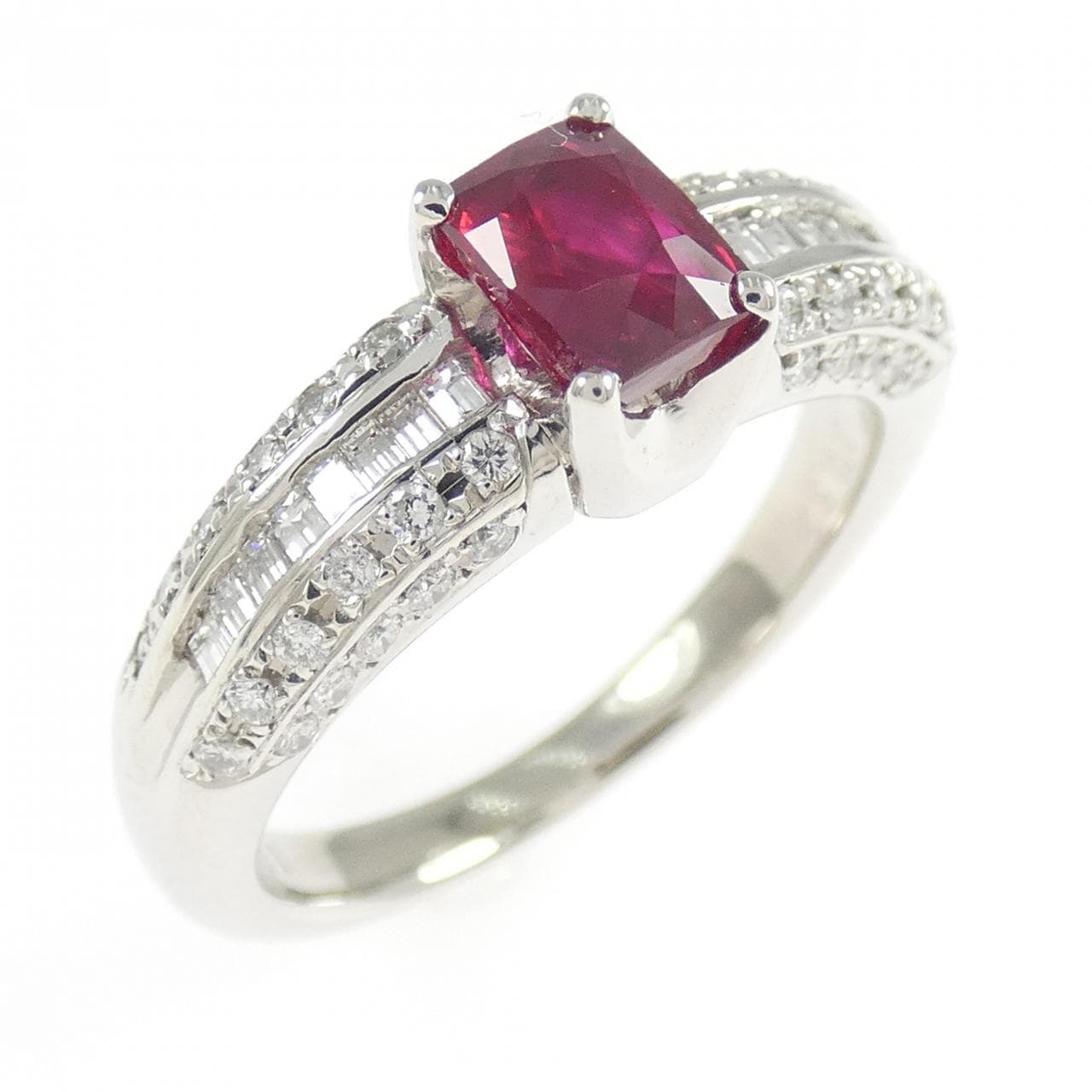 PT900 ルビー リング 1.01CT