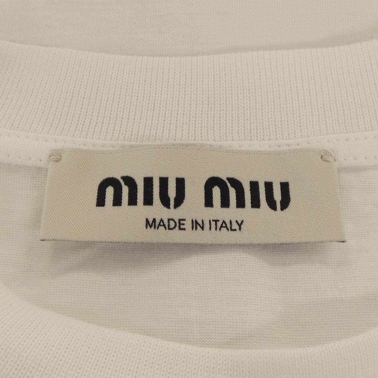 ミュウミュウ MIU MIU MIU MIU ロゴ MJN499 SWMO 1277 Tシャツ