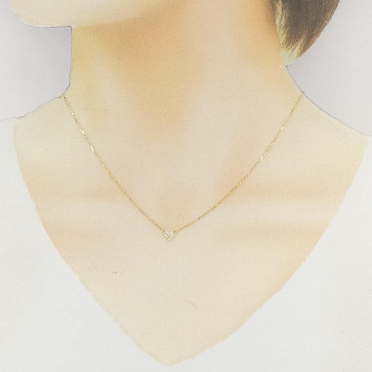 アーカー ハートパヴェ ネックレス 0.05CT