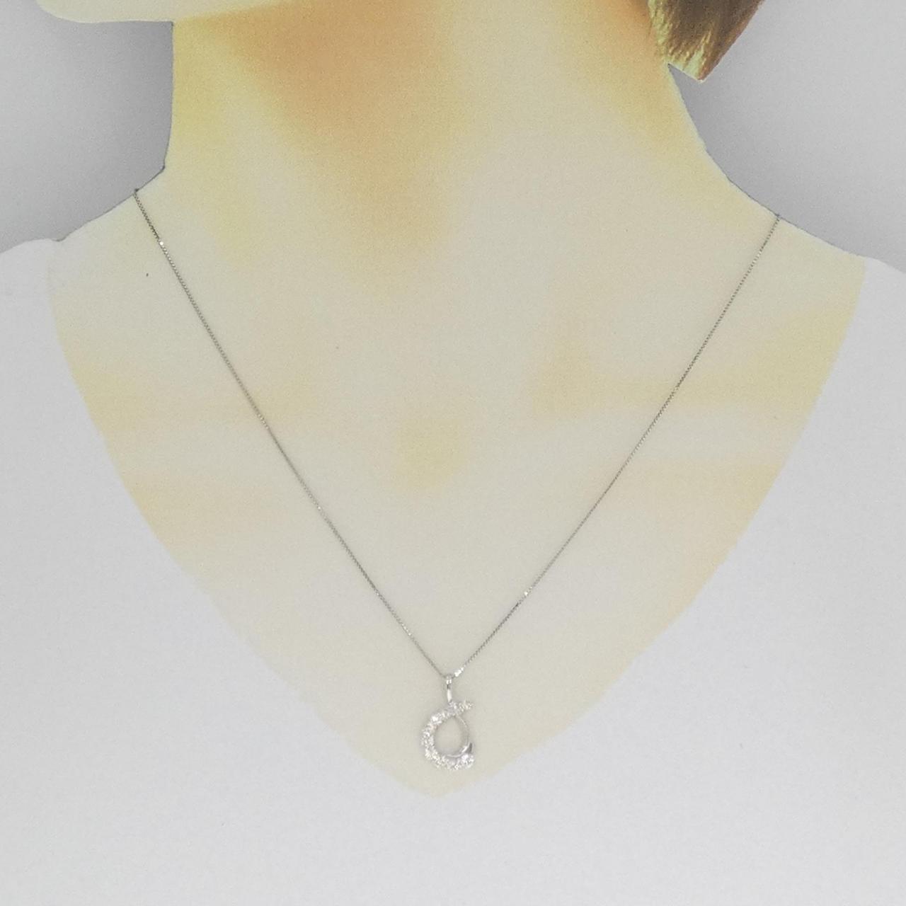 K18WG ダイヤモンド ネックレス 0.50CT
