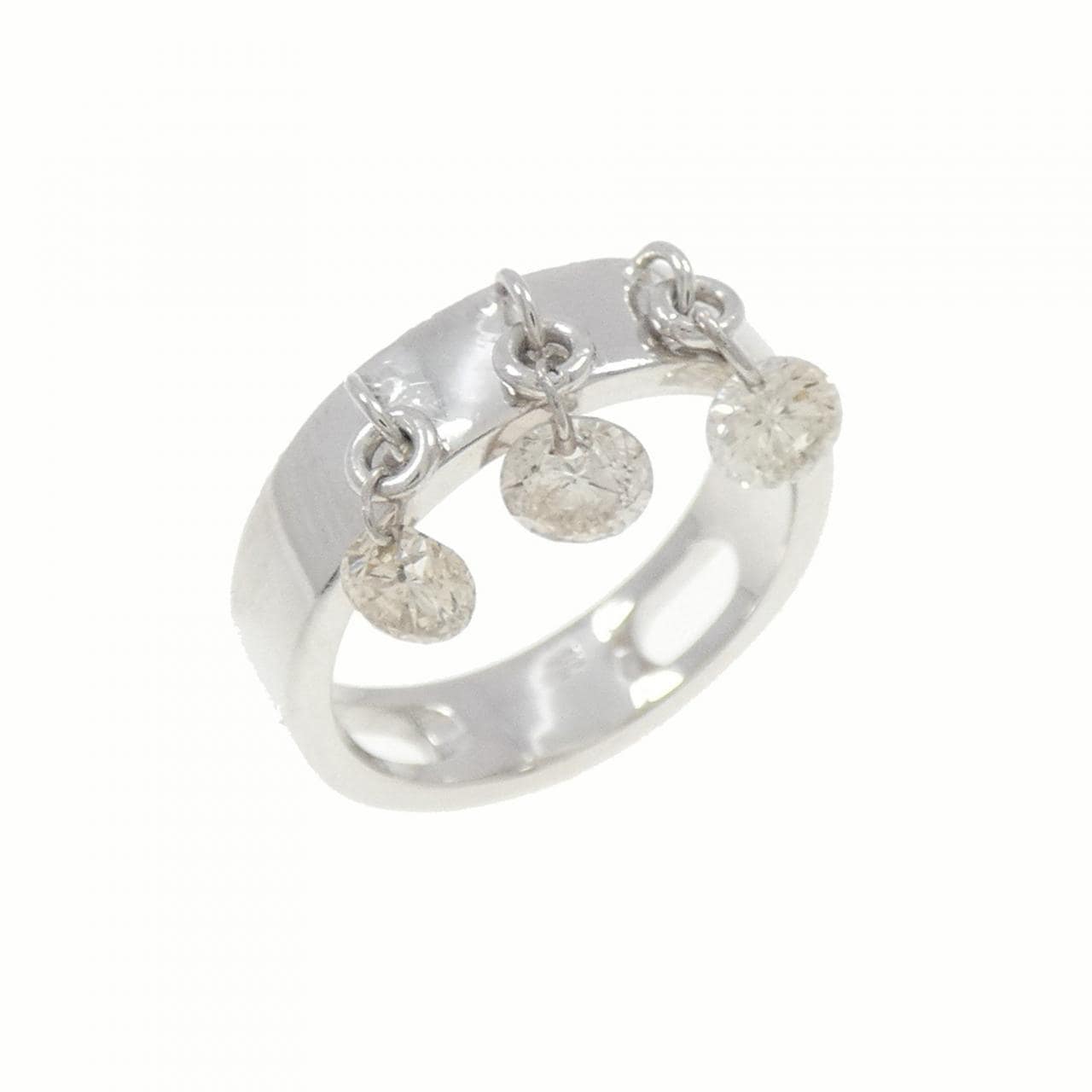 K18WG ダイヤモンド ピンキー リング 0.50CT