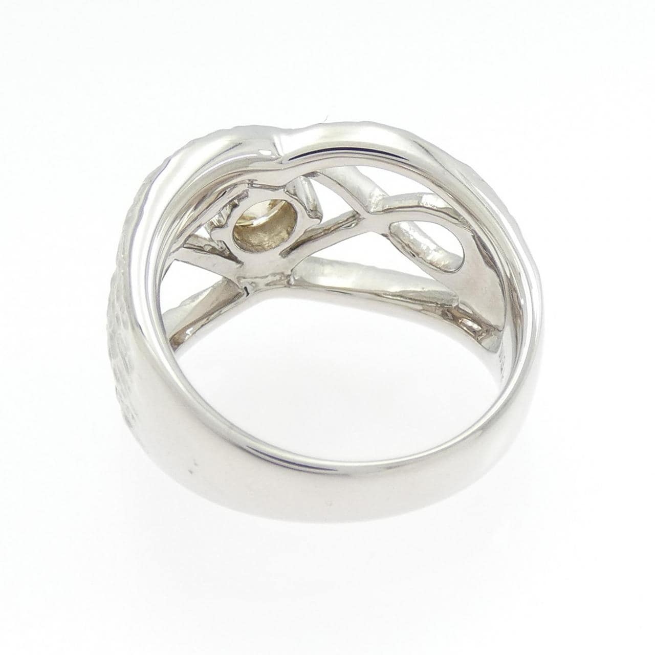 K18WG ダイヤモンド リング 0.842CT