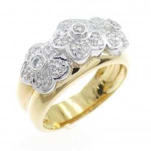 ポンテヴェキオ フラワー ダイヤモンド リング 0.26CT