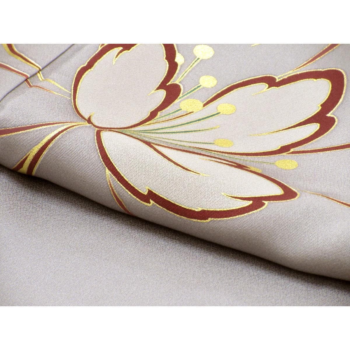 振袖　友禅金彩加工　きもの・長襦袢　２点セット