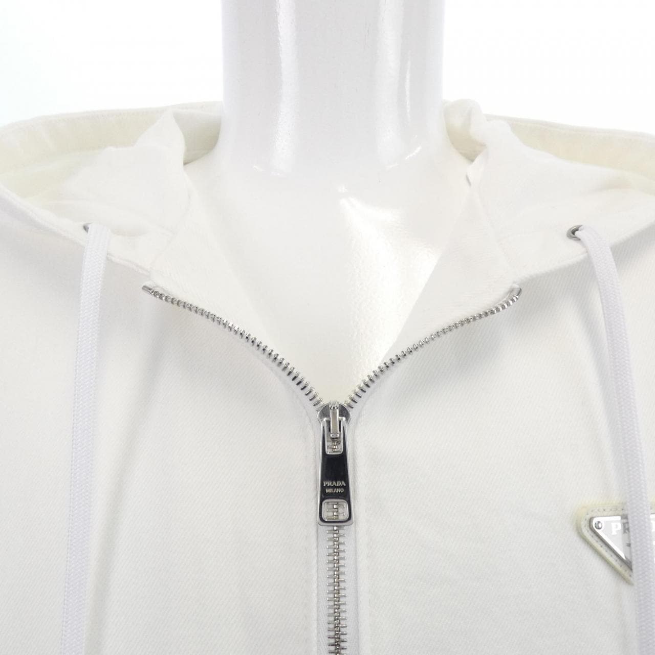 プラダ PRADA フード付 ブルデニム ブルゾンジャケット　トライアングルロゴ GEB259 SOOO 1ZFB ブルゾン