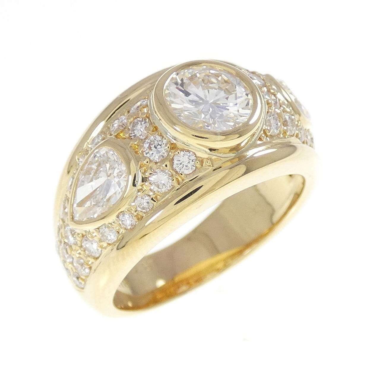 K18YG ダイヤモンド リング 1.62CT