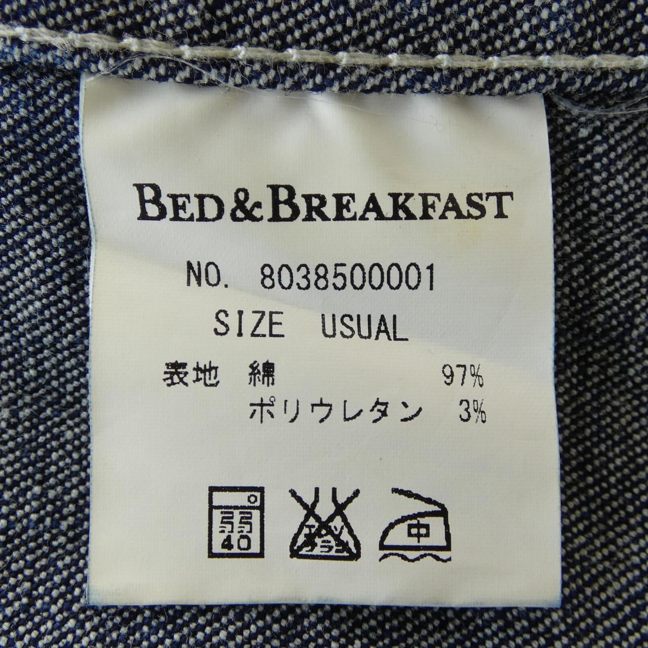 ベッドアンドブレックファスト BED&BREAKFAST デニムジャケット