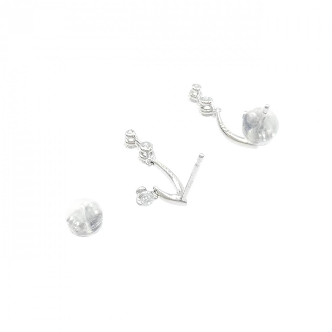 PT900 ダイヤモンド ピアス 0.40CT