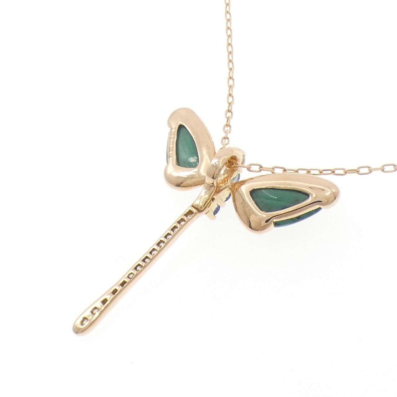 K18PG カラーストーン ネックレス