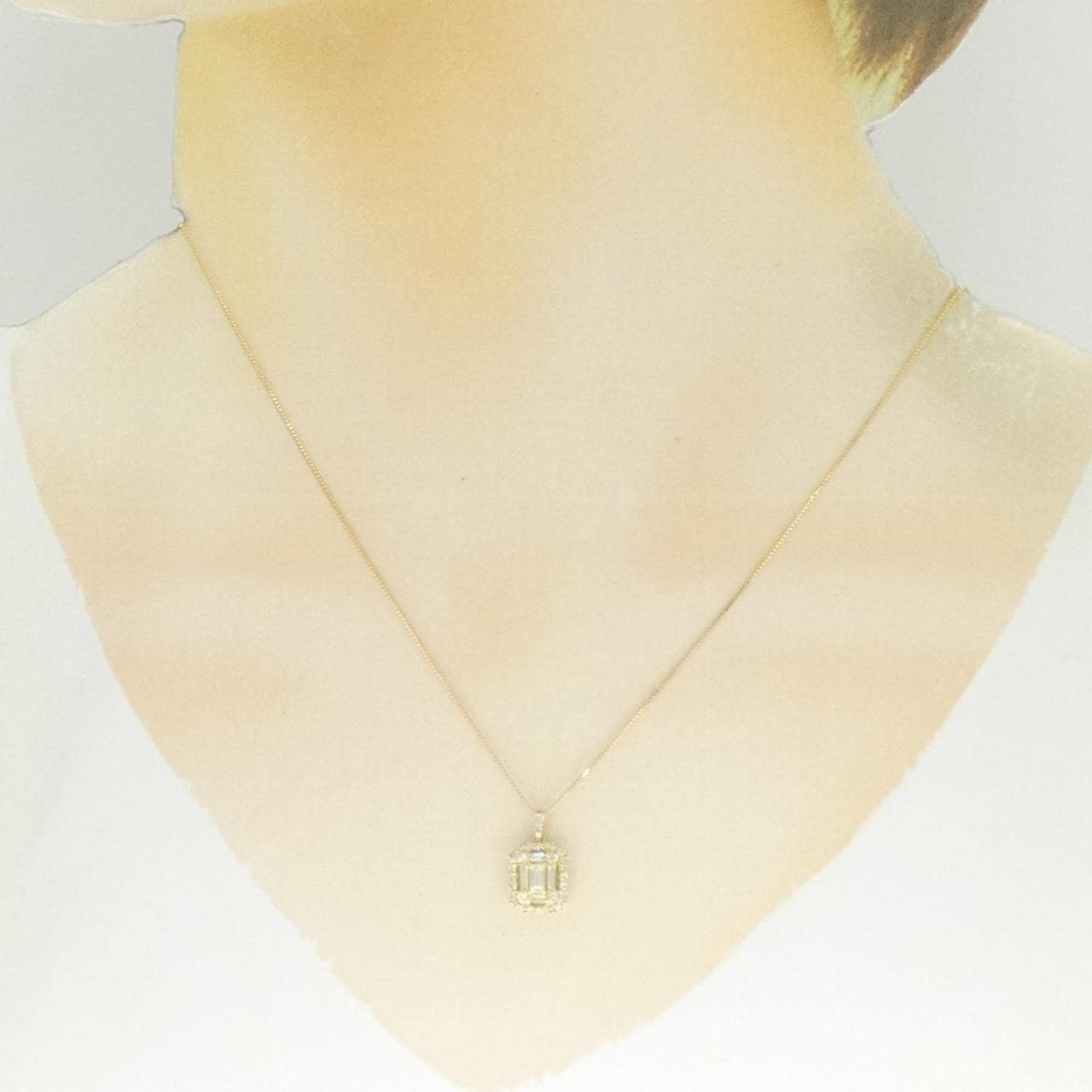 K18YG ダイヤモンド ネックレス 0.45CT