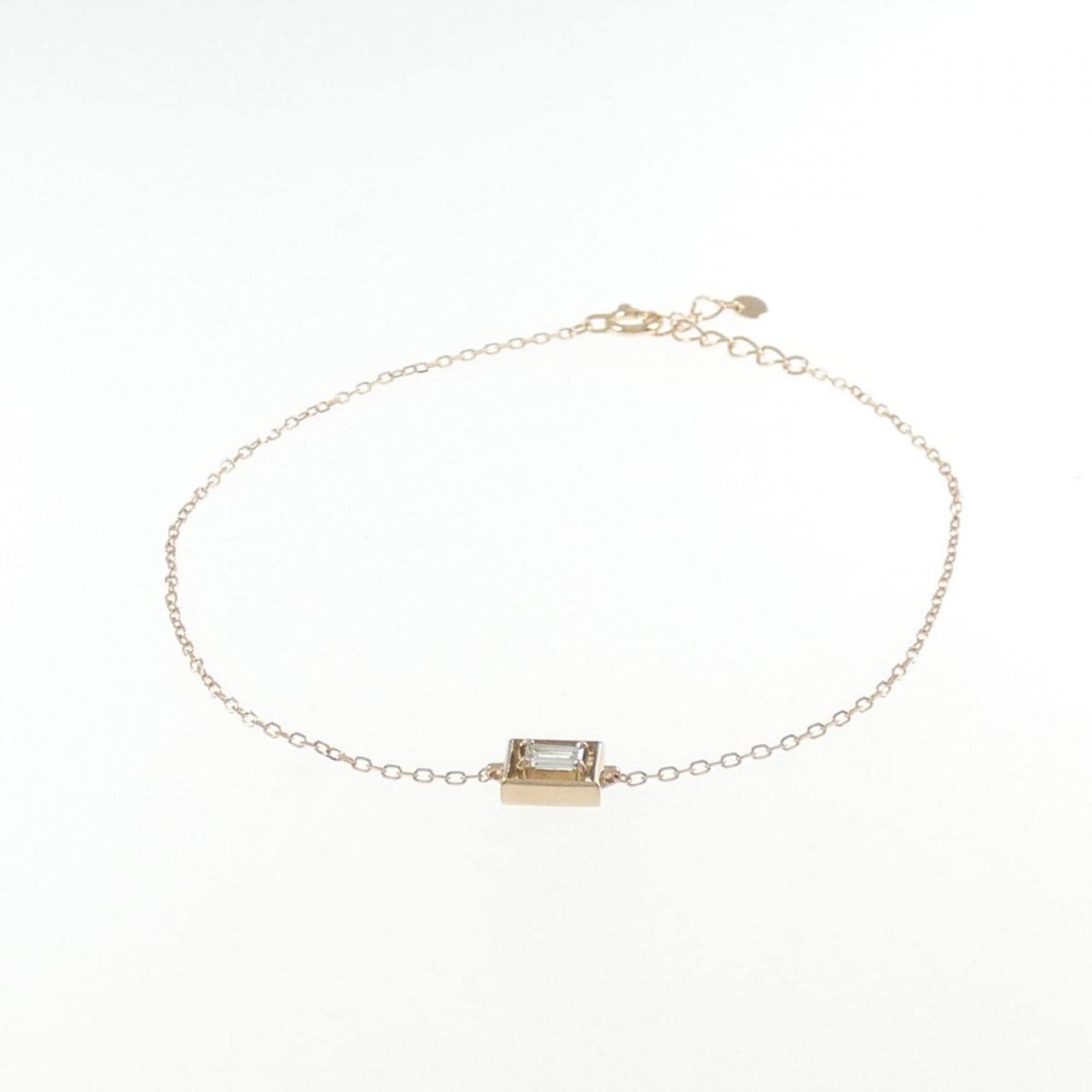 [BRAND NEW] K18PG Diamond bracelet 0.09CT