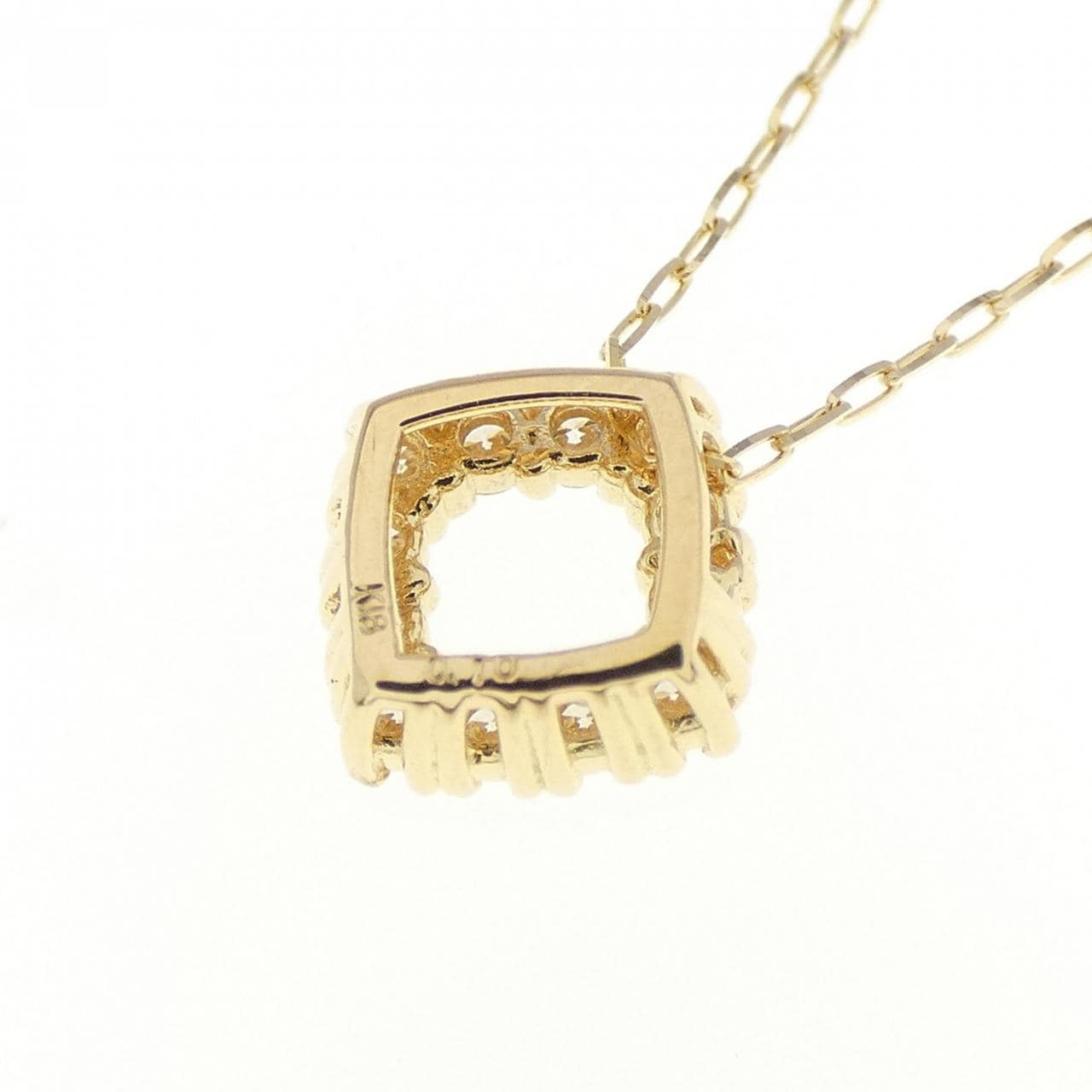 [BRAND NEW] K18YG Diamond necklace 0.10CT