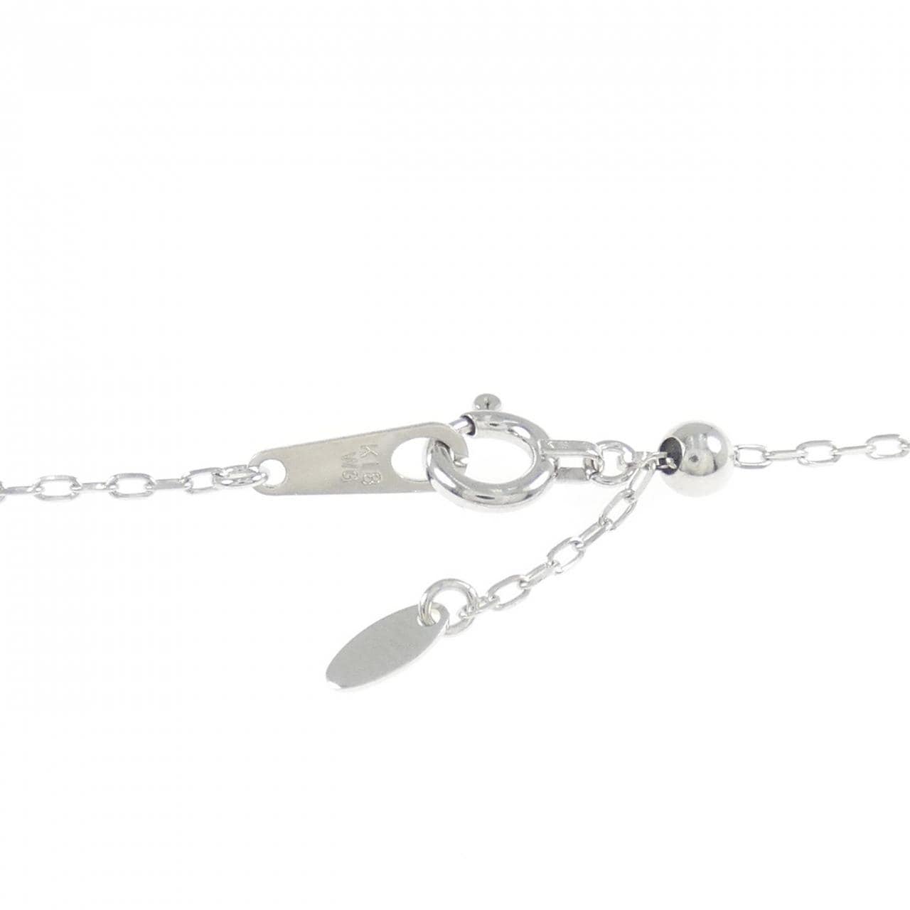 K18WG ダイヤモンド ネックレス