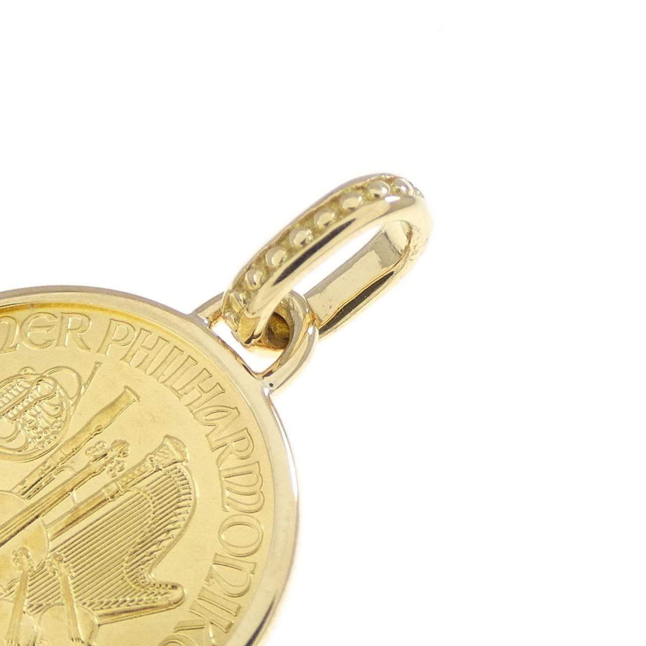 K18YG(枠) コイン ペンダント