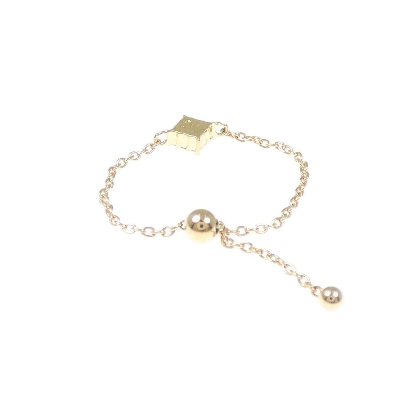 K18YG ダイヤモンド リング 0.03CT