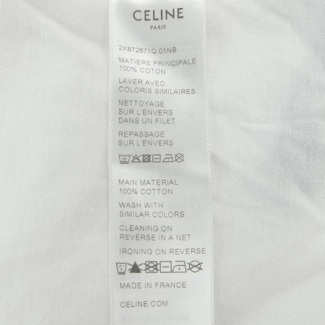 セリーヌ CELINE CELINE PARIS Tシャツ　トリオンフ TRIOMPHE 2X872671Q Tシャツ