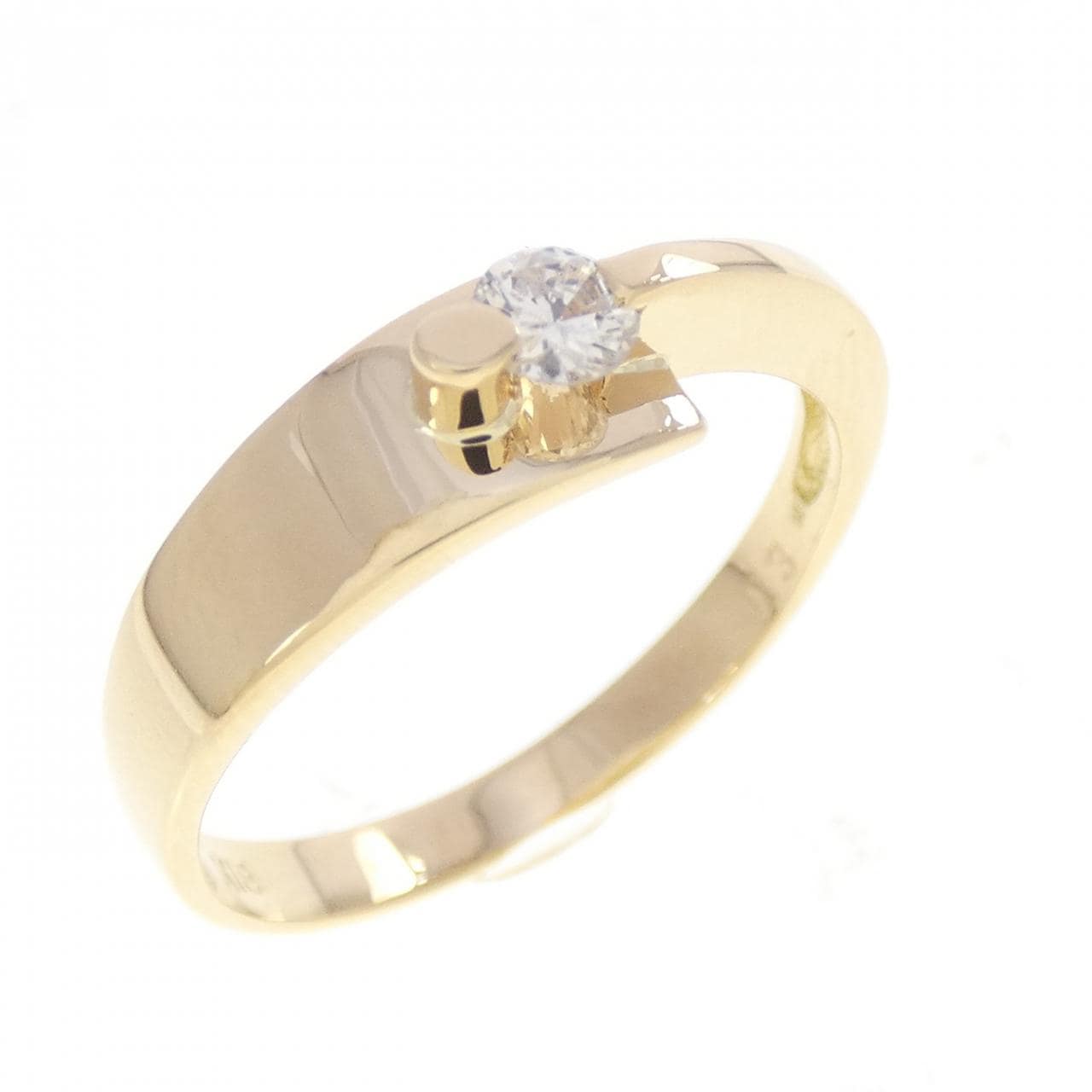 K18YG ダイヤモンド リング 0.13CT