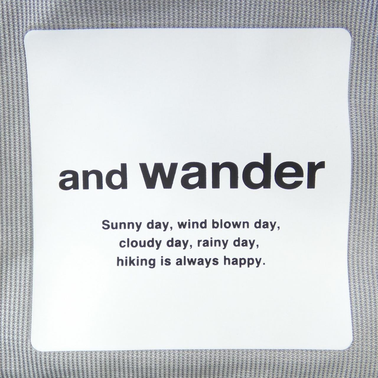 アンドワンダー and wander ジャケット