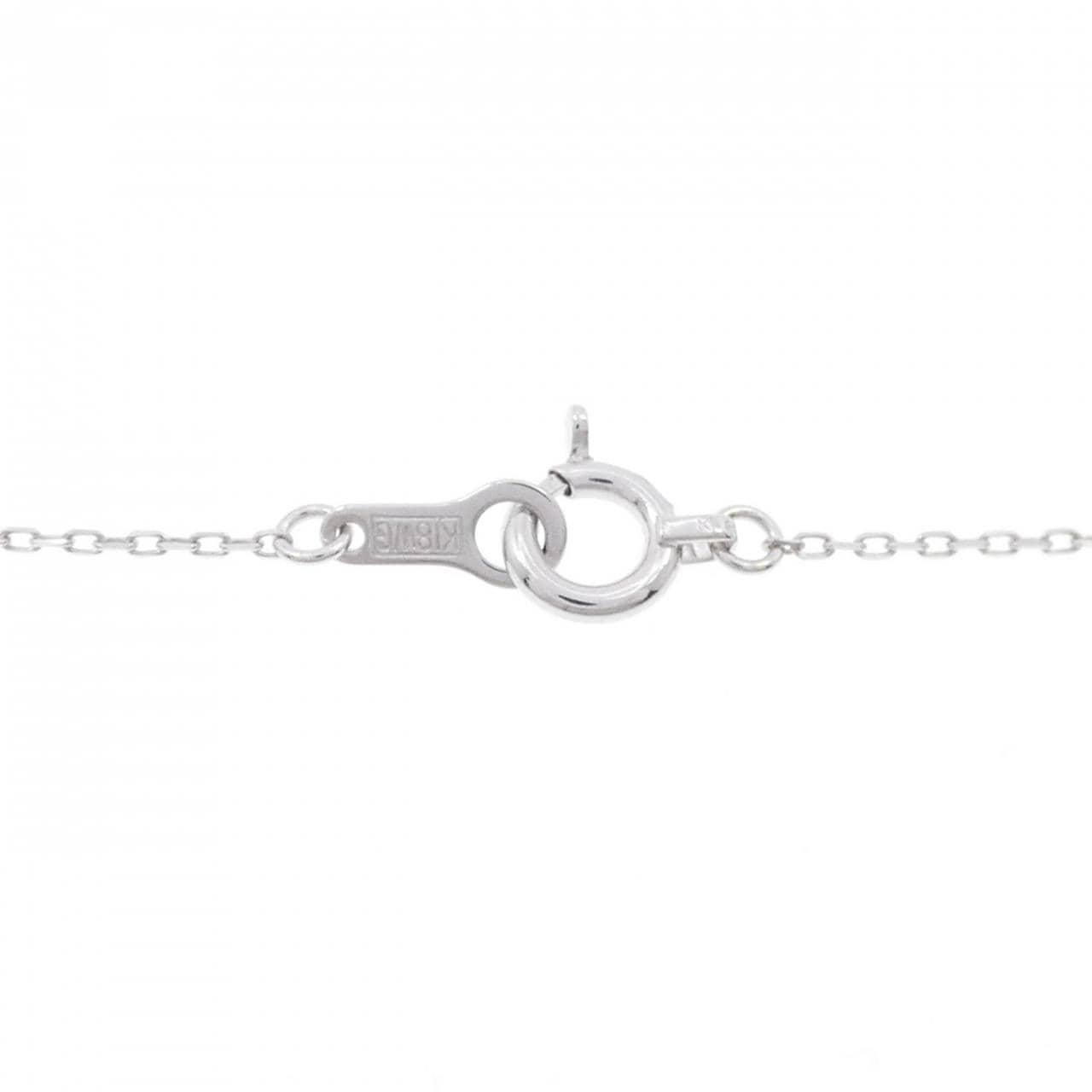 K18WG スター ダイヤモンド ネックレス 0.039CT