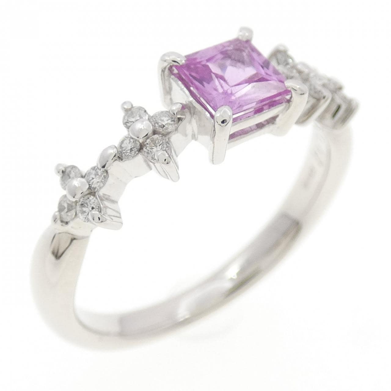 K18WG サファイヤ リング 0.47CT