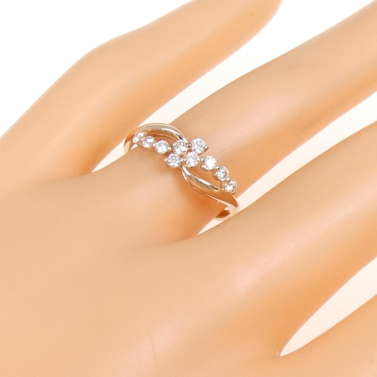 【新品】K18PG ダイヤモンド リング 0.25CT