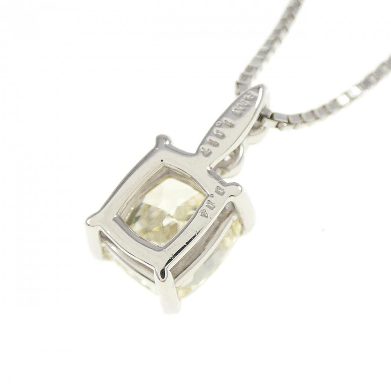 PT900/PT850 Diamond Necklace 1.017CT LBY VS2 Fancy Cut