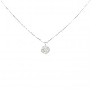 PT900/PT850 ソリティア ダイヤモンド ネックレス 0.30CT