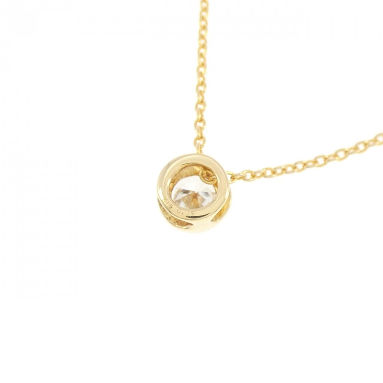 K18YG ダイヤモンド ネックレス 0.19CT