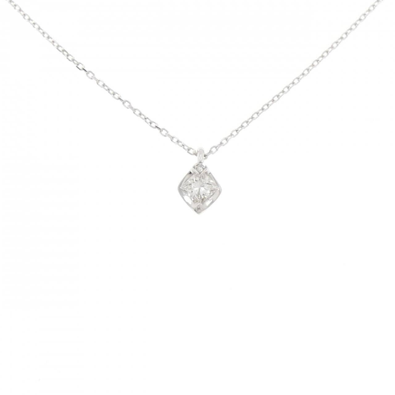 K18WG ダイヤモンド ネックレス 0.2CT
