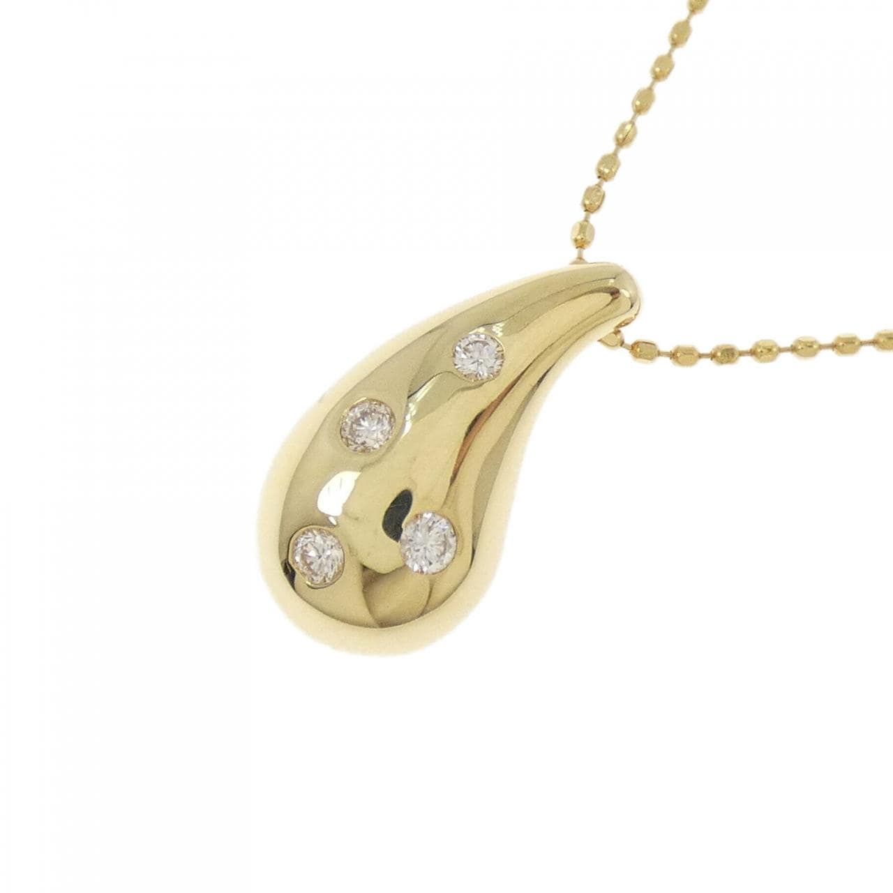 K18YG ダイヤモンド ネックレス 0.1CT