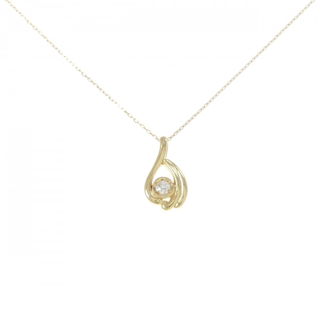 K18YG ダイヤモンド ネックレス 0.04CT