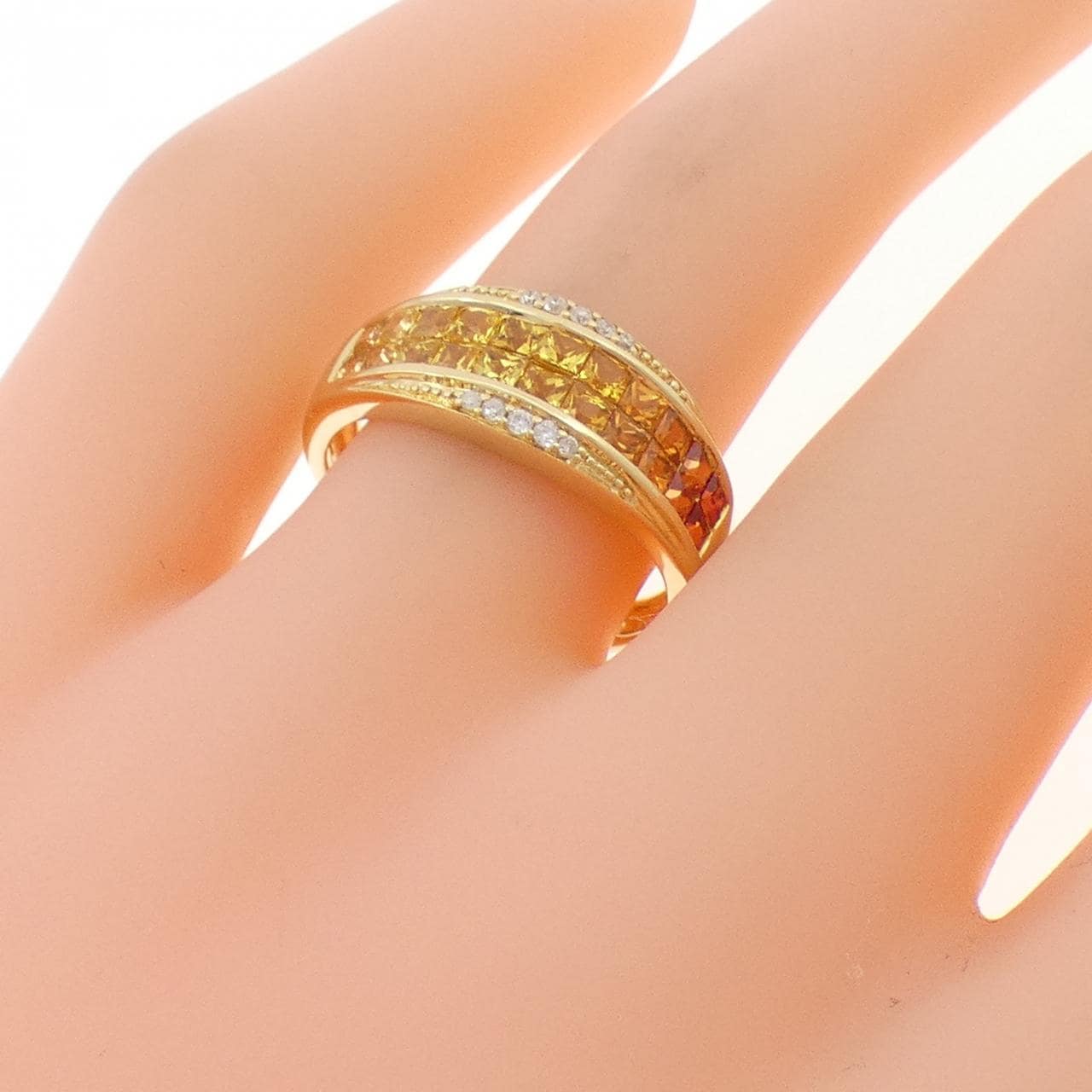 K18YG藍寶石戒指1.25CT