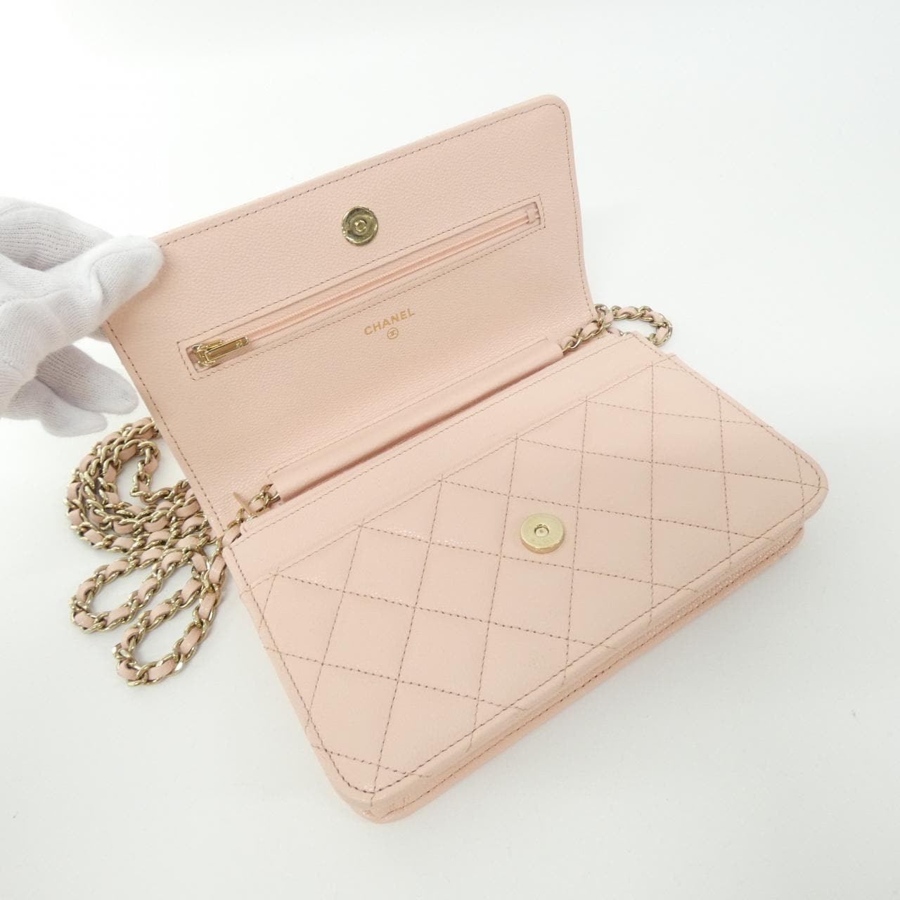 CHANEL Timeless Classic Line AP0250 Chain Wallet