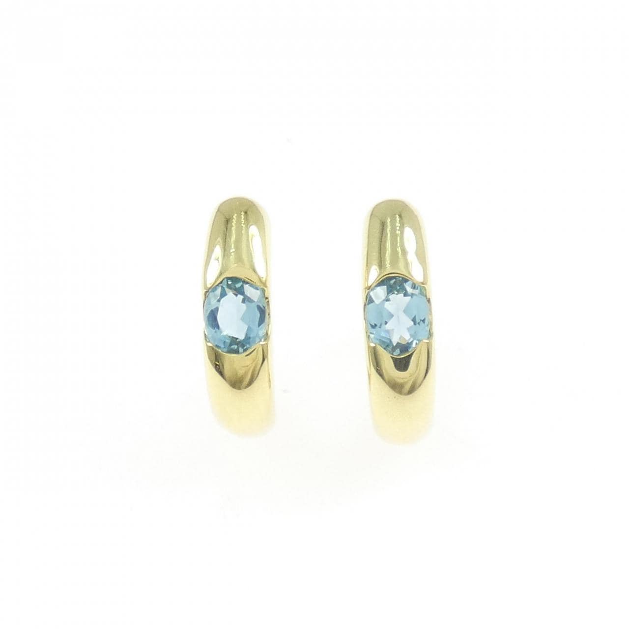 K18YG ブルートパーズ ピアス