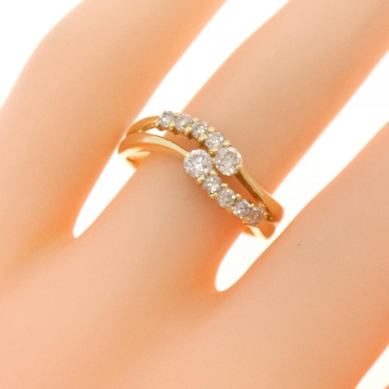 K18YG ダイヤモンド リング 0.50CT