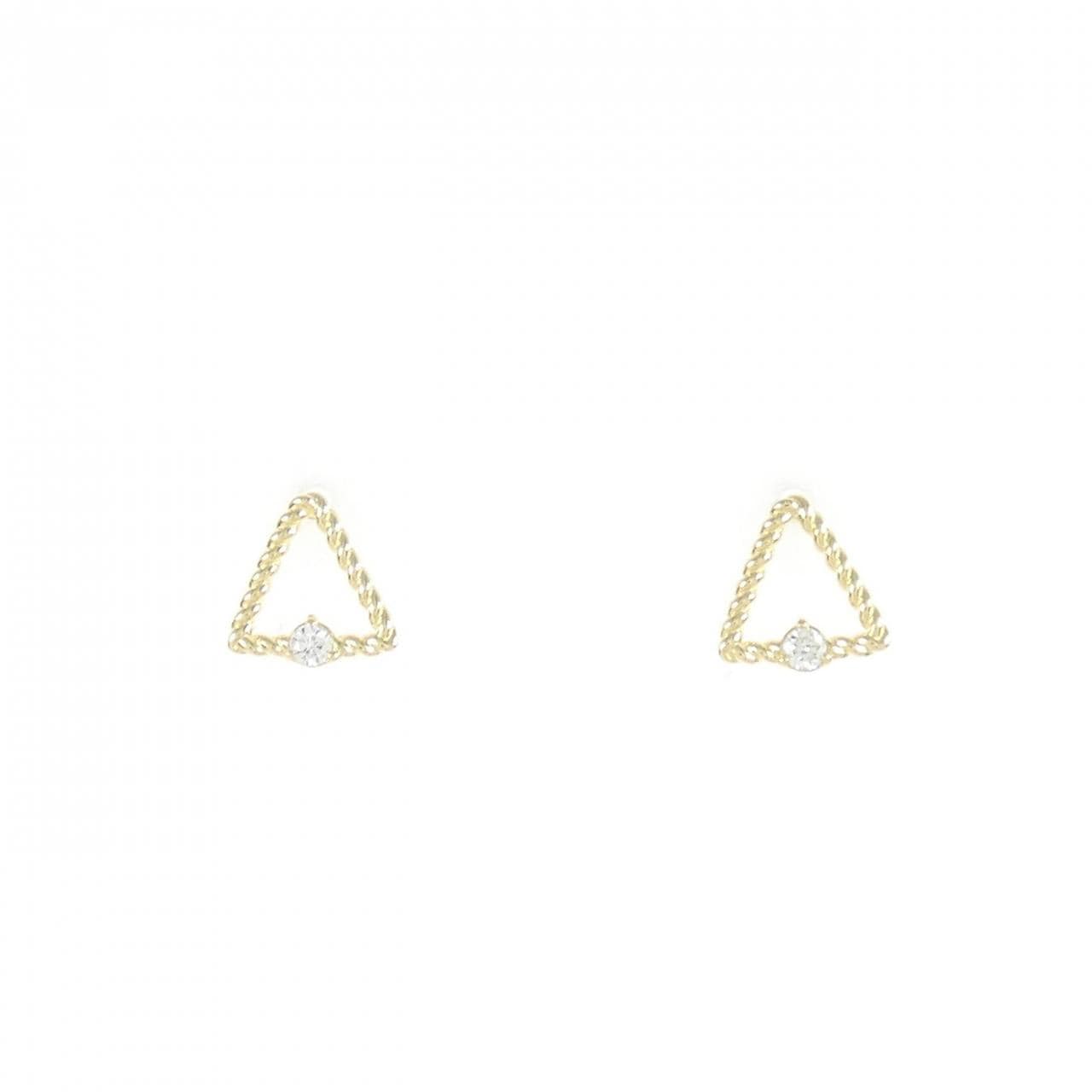 [Remake] K18YG Diamond Earrings 0.02CT