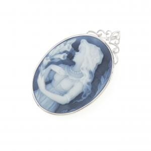 K10WG メノウカメオ ペンダント