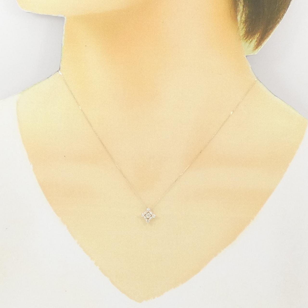 【新品】K10YG ダイヤモンド ネックレス 0.20CT