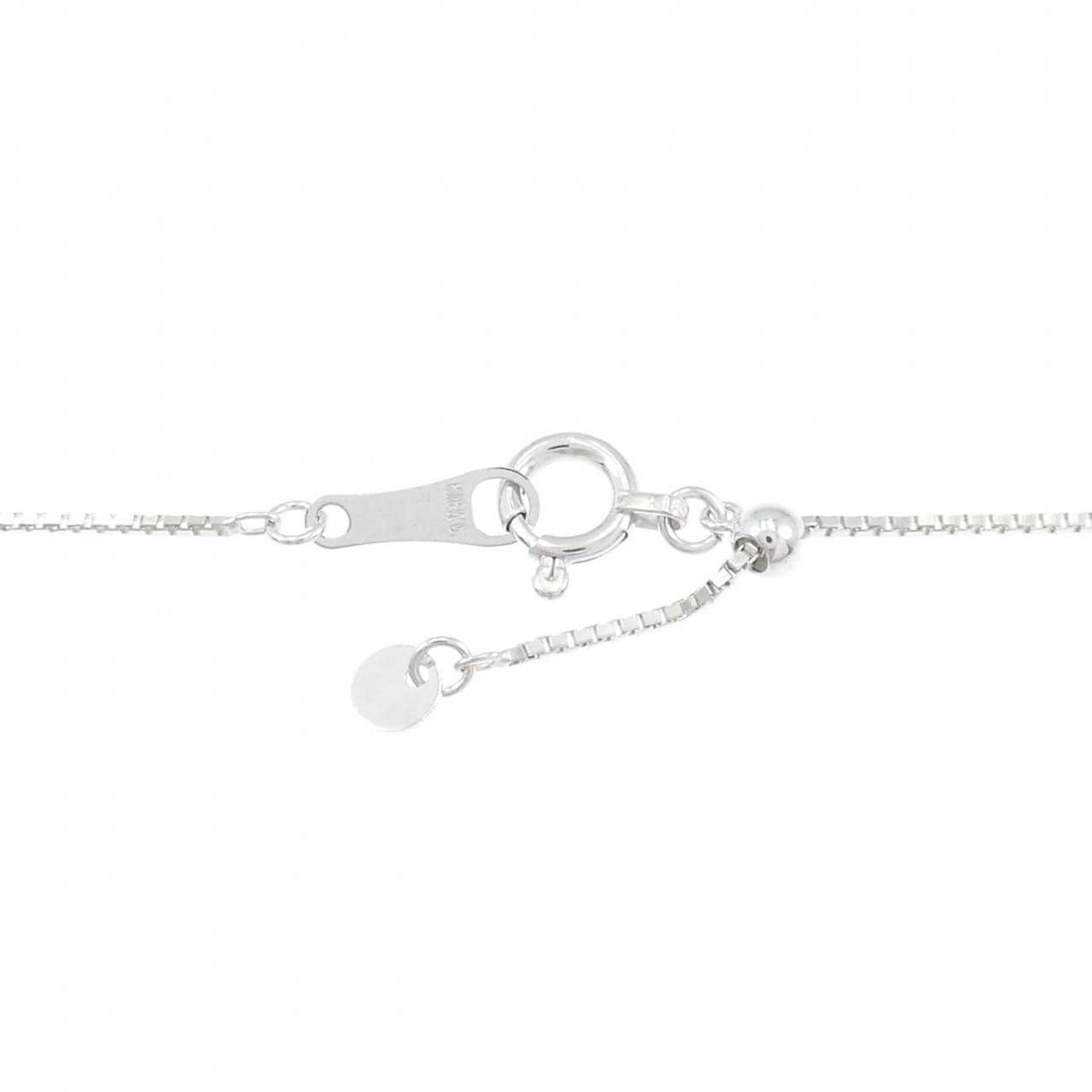 K18WG heart Diamond necklace 0.30CT