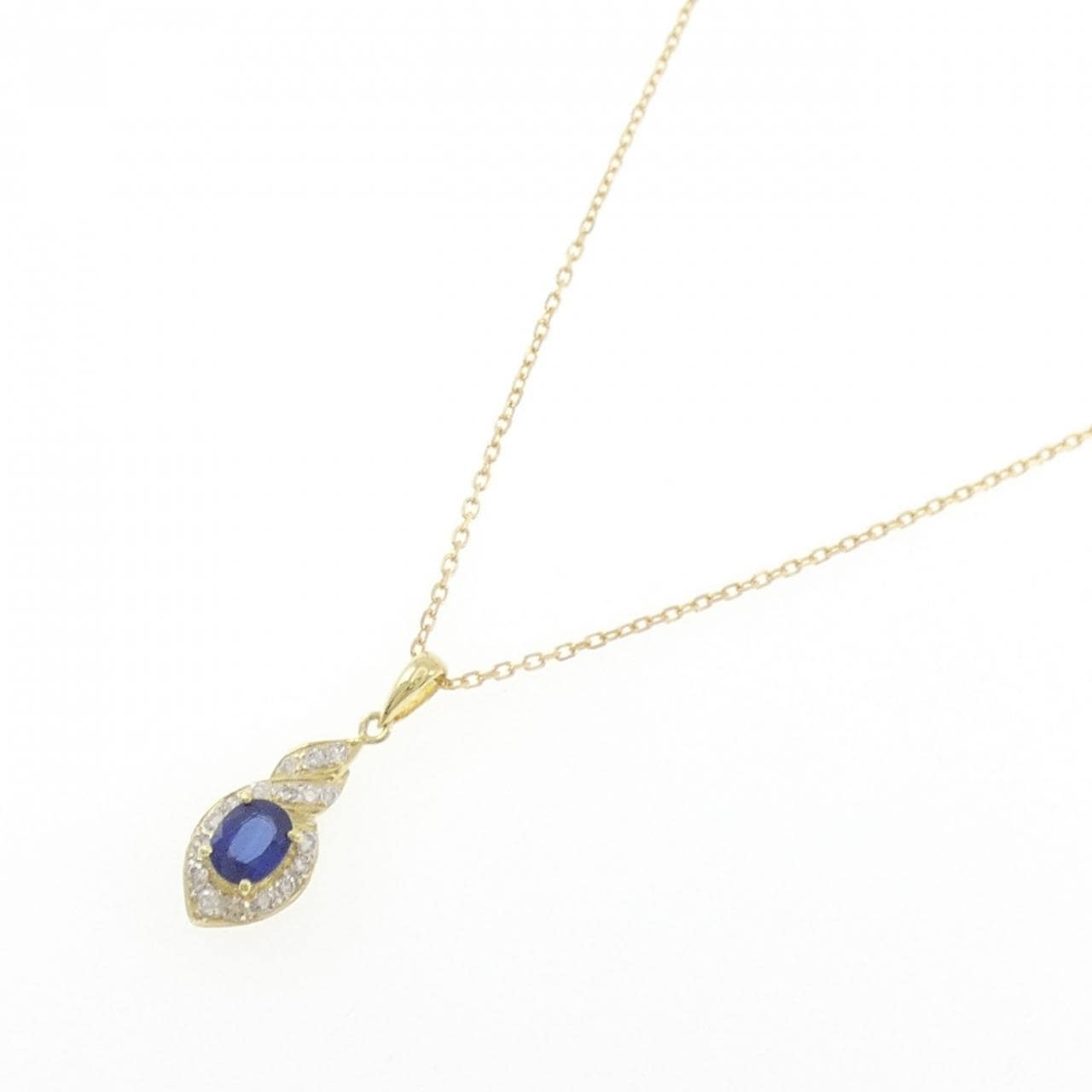 750YG/750WG/K18 サファイヤ ネックレス