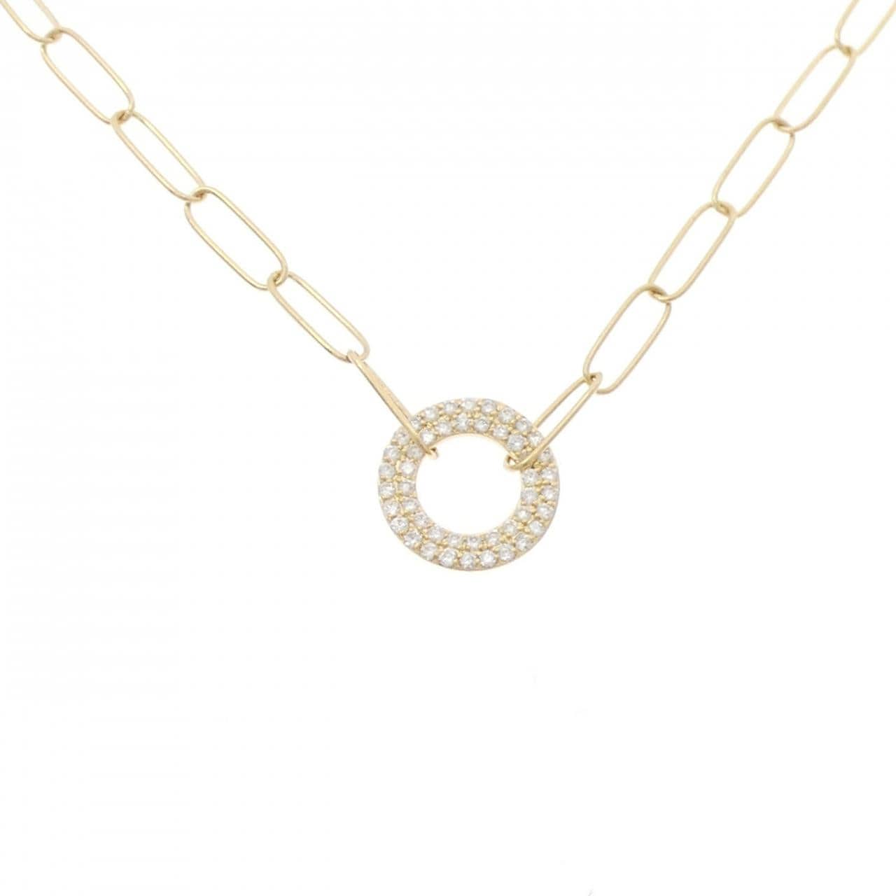 K18YG ダイヤモンド ネックレス 0.17CT