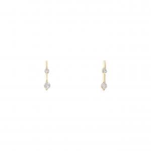 K18YG ダイヤモンド ピアス 0.06CT