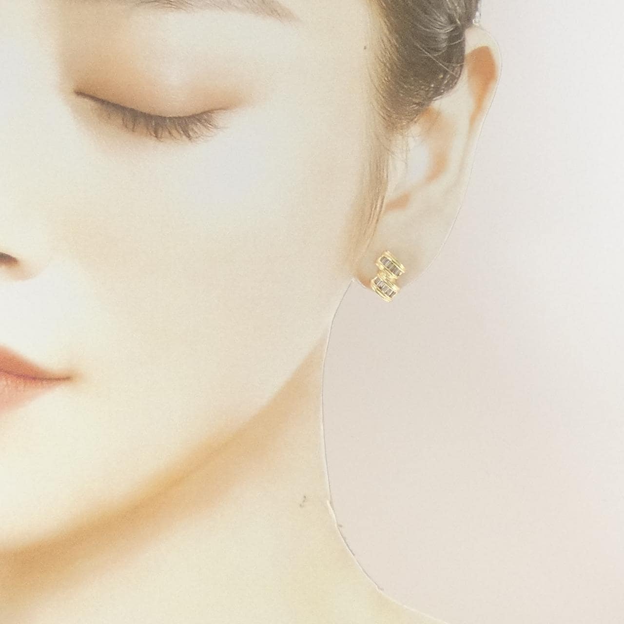 K18YG ダイヤモンド ピアス 0.50CT