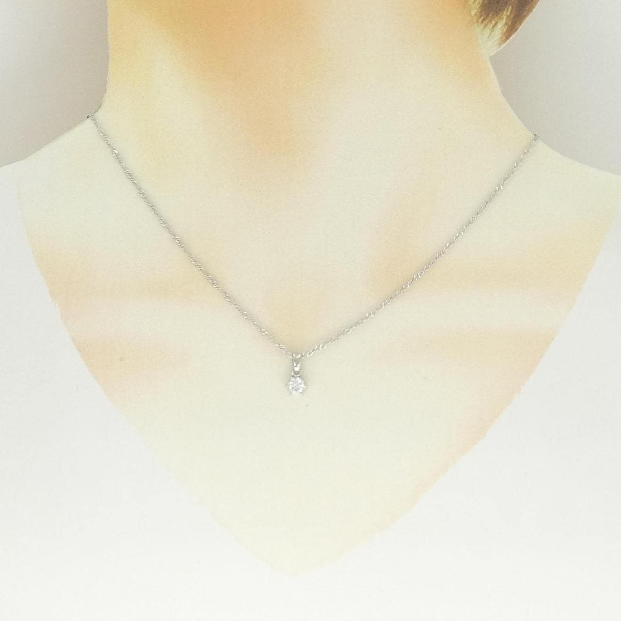 PT900/PT850 ダイヤモンド ネックレス 0.41CT
